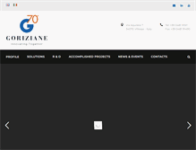 Tablet Screenshot of goriziane.it